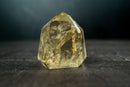 Water - Clear Honey - Gold Citrine Quartz Generator Point with Multiple Rainbows - Genuine Unheated from Brazil, 345g - E2D Crystals & Minerals