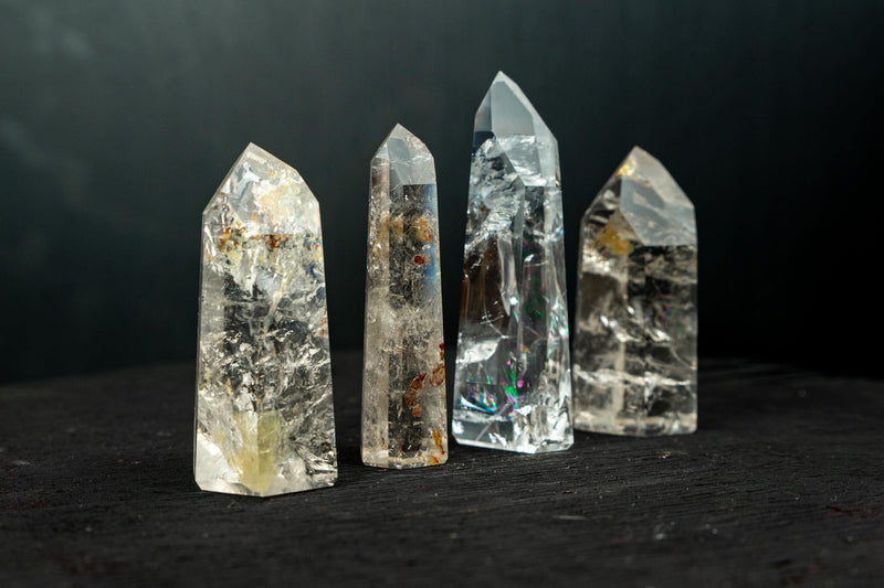 Quartz with Inclusions (Lodolite, Amphibole and Other)