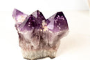 Grape Jelly Amethyst Druzy Cluster with Rare Cristobalite Inclusions - Brazilian Mineral Specimen (3.15 kg / 7 lb) - E2D Crystals & Minerals