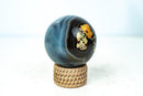 AAA - Grade Blue Banded Agate Geode Sphere with Druzy Cave - Natural Crystal Ball (587g) - E2D Crystals & Minerals