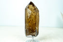 Natural Deep Honey - Gold Citrine Quartz Crystal with Feldspar Inclusions - Untreated Brazilian Specimen (3.1 lb) - E2D Crystals & Minerals