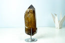 Natural Deep Honey - Gold Citrine Quartz Crystal with Feldspar Inclusions - Untreated Brazilian Specimen (3.1 lb) - E2D Crystals & Minerals