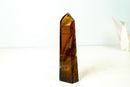 Brazilian Morion Citrine Quartz Obelisk – Smoky Golden Amber Color, Polished Crystal Tower, 1.9 Lb, 8 In. - E2D Crystals & Minerals