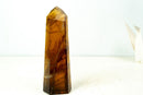 Brazilian Morion Citrine Quartz Obelisk – Smoky Golden Amber Color, Polished Crystal Tower, 1.9 Lb, 8 In. - E2D Crystals & Minerals