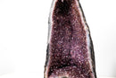 Amethyst Cathedral Geode (43 lb) – Sparkly Purple Druzy with Golden Goethite (AKA Cacoxenite) Inclusions - E2D Crystals & Minerals