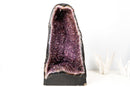 Amethyst Cathedral Geode (43 lb) – Sparkly Purple Druzy with Golden Goethite (AKA Cacoxenite) Inclusions - E2D Crystals & Minerals