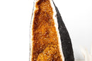 Deep Orange Citrine Cathedral Geode with Flower - Large Statement Piece of Super Extra Grade, Ethically Sourced (46 lb, 19.5 in) - E2D Crystals & Minerals