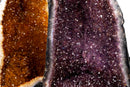 Matching Pair Amethyst and Citrine Geode Cathedrals - AA - Grade Purple & Orange Druzy (90 lb) - E2D Crystals & Minerals