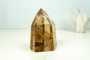 Natural Honey Citrine Quartz Tower - Water - Clear, Unheated - E2D Crystals & Minerals