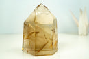 Natural Honey Citrine Quartz Tower - Water - Clear, Unheated - E2D Crystals & Minerals