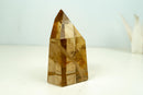 Natural Honey Citrine Quartz Tower - Water - Clear, Unheated - E2D Crystals & Minerals