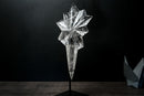 Water - Clear Brazilian Lemurian Quartz Starburst - Hand - Carved Crystal Art Sculpture - E2D Crystals & Minerals