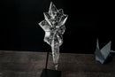 Water - Clear Brazilian Lemurian Quartz Starburst - Hand - Carved Crystal Art Sculpture - E2D Crystals & Minerals