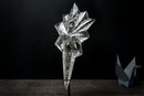Water - Clear Brazilian Lemurian Quartz Starburst - Hand - Carved Crystal Art Sculpture - E2D Crystals & Minerals