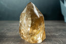Genuine Brazilian Honey - Gold Citrine Quartz Point - Natural Generator with Multiple Rainbows (1.8 kg / 4.0 lb) - E2D Crystals & Minerals