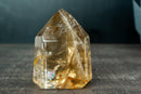 Genuine Brazilian Honey - Gold Citrine Quartz Point - Natural Generator with Multiple Rainbows (1.8 kg / 4.0 lb) - E2D Crystals & Minerals