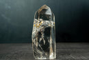 AAA Water - Clear Lemurian Quartz Obelisk Point with Orange Hematite - E2D Crystals & Minerals