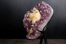 Collector Phantom Calcite on Amethyst - Ametista do Sul, Brazi - E2D Crystals & Minerals