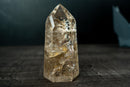 Rare Clear Quartz with Landscape Lodolite Inclusions - Natural Artwork in Crystal (621g / 1.4 lb) - E2D Crystals & Minerals