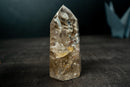 Rare Clear Quartz with Landscape Lodolite Inclusions - Natural Artwork in Crystal (621g / 1.4 lb) - E2D Crystals & Minerals