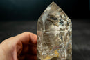 Rare Clear Quartz with Landscape Lodolite Inclusions - Natural Artwork in Crystal (621g / 1.4 lb) - E2D Crystals & Minerals