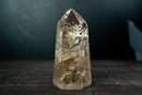 Rare Clear Quartz with Landscape Lodolite Inclusions - Natural Artwork in Crystal (621g / 1.4 lb) - E2D Crystals & Minerals