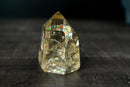 Water - Clear Honey - Gold Citrine Quartz Generator Point with Multiple Rainbows - Genuine Unheated from Brazil, 345g - E2D Crystals & Minerals