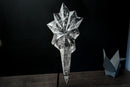 Water - Clear Brazilian Lemurian Quartz Starburst - Hand - Carved Crystal Art Sculpture - E2D Crystals & Minerals