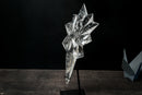 Water - Clear Brazilian Lemurian Quartz Starburst - Hand - Carved Crystal Art Sculpture - E2D Crystals & Minerals