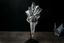 Water - Clear Brazilian Lemurian Quartz Starburst - Hand - Carved Crystal Art Sculpture - E2D Crystals & Minerals
