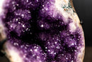 Amethyst Geode in Natural Infinity (8) Formation with Sparkly Purple Druzy and Flower Rosettes - E2D Crystals & Minerals