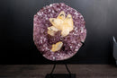 Collector Phantom Calcite on Amethyst - Ametista do Sul, Brazi - E2D Crystals & Minerals