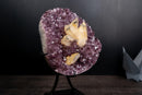Collector Phantom Calcite on Amethyst - Ametista do Sul, Brazi - E2D Crystals & Minerals