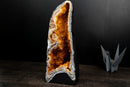 Citrine Geode Cathedral with Stalactite Flowers Covered in Galaxy Druzy - E2D Crystals & Minerals
