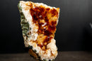 Small Citrine Cluster with Deep Madeira Orange Druzy Quartz - E2D Crystals & Minerals