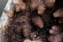 Amethyst Geode with Galaxy Druzy over Calcite – Intact Specimen (41 Lb) - E2D Crystals & Minerals