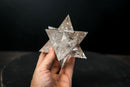 Hand - Carved Water - Clear Lemurian Quartz Merkaba Star (12 - Sided) - E2D Crystals & Minerals