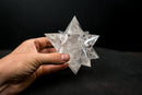 Water - Clear Lemurian Quartz Merkaba Star (12 - Sided) – Hand - Carved - E2D Crystals & Minerals
