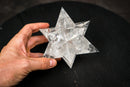 Water - Clear Lemurian Quartz Merkaba Star (12 - Sided) – Hand - Carved - E2D Crystals & Minerals