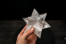 Water - Clear Lemurian Quartz Merkaba Star (12 - Sided) – Hand - Carved - E2D Crystals & Minerals