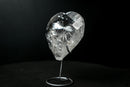 Lemurian Quartz Faceted Heart – Hand - Carved with Sacred Geometry - E2D Crystals & Minerals
