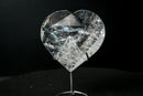 Lemurian Quartz Faceted Heart – Hand - Carved with Sacred Geometry - E2D Crystals & Minerals