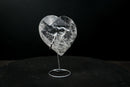 Lemurian Quartz Faceted Heart – Hand - Carved with Sacred Geometry - E2D Crystals & Minerals