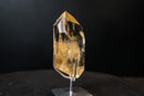 Genuine Honey - Yellow Citrine Quartz Point with Rainbows from Brazil - E2D Crystals & Minerals
