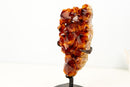 AAA - Grade Madeira Citrine Crystal Cluster with Large Druzy - E2D Crystals & Minerals
