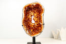 Citrine Geode Portal - AAA Madeira Orange Druzy with Rare Crown Formation - E2D Crystals & Minerals