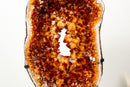 Citrine Geode Portal - AAA Madeira Orange Druzy with Rare Crown Formation - E2D Crystals & Minerals