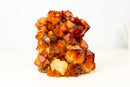 AAA Madeira Citrine Flower Rosette Cluster – Fiery Large Orange Druzy - E2D Crystals & Minerals
