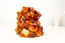 AAA Madeira Citrine Flower Rosette Cluster – Fiery Large Orange Druzy - E2D Crystals & Minerals