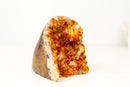 Orange Citrine Crystal Cluster with Stalactite Flower and Calcite - E2D Crystals & Minerals